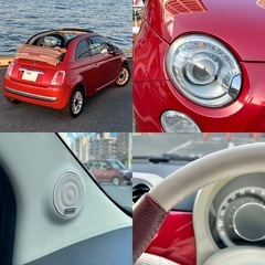 【個人出品 最安】FIAT 500C ツインエア ラウンジの画像