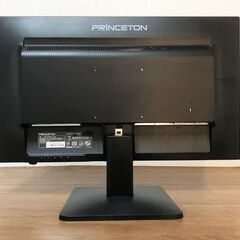 Princeton 24インチワイド 液晶モニター PTFBLT-24W ブラック フルHD スピーカー内蔵・ダイナミックコントラスト機能搭載 プリンストンの画像