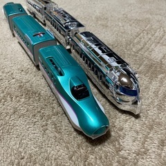 プラレール　はやぶさセット　ラピートセット　メッキ　の画像