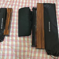 キャンプ用テーブル　2台(大、小) コンパクト  未使用　組立式 の画像