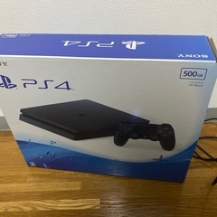 ps4本体と有線コントローラーの画像