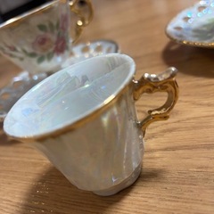 アンティーク 希少な大橋陶器 ティーカップ＆ソーサーの画像