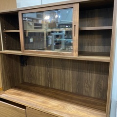 🌲ウォールナット🌲無印良品 レンジボード カップボード リビングボード キッチンボード 食器棚  MUJI　シンプル ナチュラル 北欧 NO.2586Fの画像