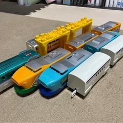 プラレール　はやぶさセット　ラピートセット　メッキ　の画像