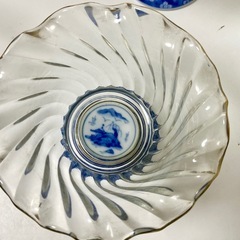 有田焼 デザートカップ龍峰窯 祥瑞ガラス デザート鉢揃 5客 三洋陶器 染付の画像
