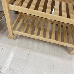 リユースのサカイ栃木店★ジモティ割あり★  棚 ベージュ W100×D43.5×H90 クリーニング済み TC10957の画像