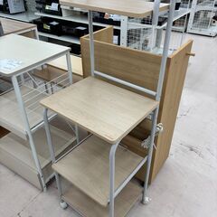 リユースのサカイ栃木店★ジモティ割あり★  レンジ台 ベージュ W48×D41×H41 クリーニング済み TC10959の画像