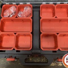 【久留米】【引き取り限定】【未使用品】Milwaukee ミルウォーキー PACKOUT パックアウト 工具箱 ツールケース ブラック 長さ:約500mm×幅:約380mm×高さ:約65mm(ハンドル部除く)の画像