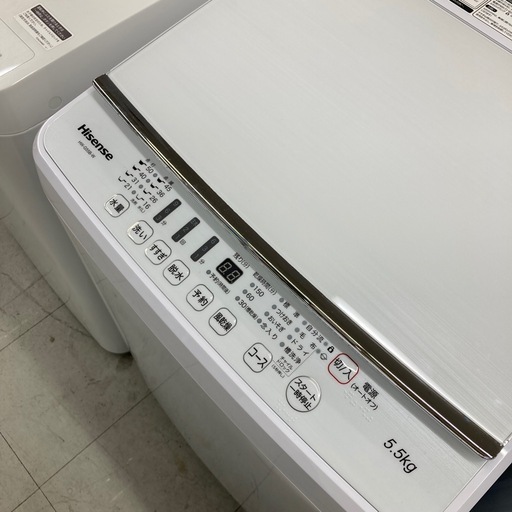 ⭐︎6ヶ月保証⭐︎ハイセンス　5.5kg洗濯機　2021年製　HW-G55B