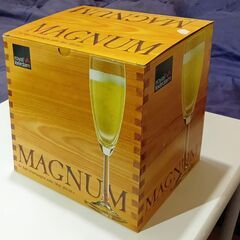 オランダ/ロイヤル・レアダム社製シャンパングラス6ケセット（MAGNUM）未使用品です。の画像