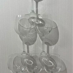 ガラス製　ワイングラス カクテルグラス　6個セットの画像