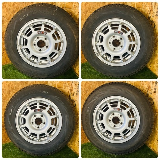 三菱純正ホイール RALLI ART 15×5J 46 WINTER TRANPTH S1 175/80R15 90Q 三菱 パジェロミニ ラリーアート 15インチ スタッドレスタイヤ付