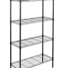 新品 5段スチールラック ブラックの画像
