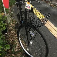 リサイクルショップどりーむ鹿大前店　No.470　黒色　27インチ　ＬＥＤオ－トライト付き　外装7段ギア付き　鍵なし　シティサイクルの画像