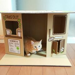 【新品・未使用】ユニチャーム デオトイレ   段ボール空き箱＊キャットカフェの画像