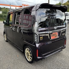 自社ローンあり！ガソリン100リットルプレゼント✨走行4万キロ台✨前後ドラレコ✨両側パワスラ✨ホンダ☆N-BOXカスタム☆G Lターボ ホンダセンシング☆660cc☆4人乗り☆の画像