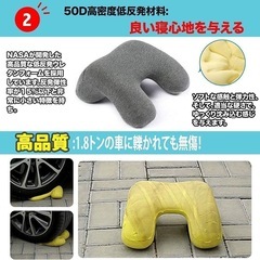 ネックピロー 昼寝 枕 携帯枕 お昼寝枕 低反発 ネックパッド クッションの画像