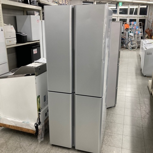 ⭐︎6ヶ月保証⭐︎AQUA 420L4ドア冷蔵庫　2022年製　AQR-TZ42M ※扉へこみあり。