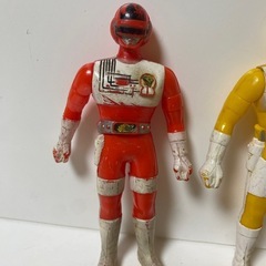 当時物 バンダイ 超電子 バイオマン ソフビ 3体 まとめ セットの画像