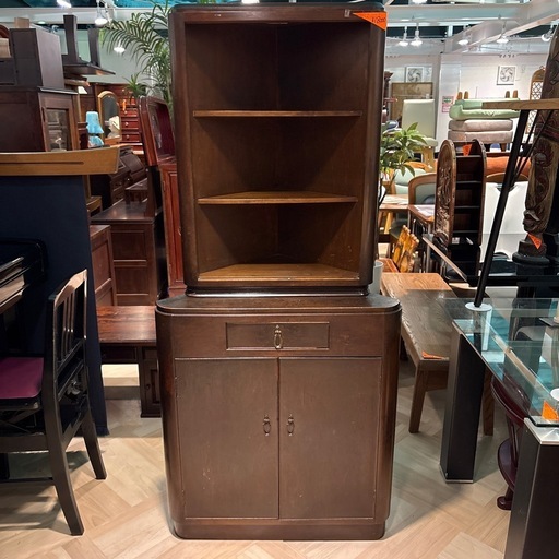 アンティーク　コーナーシェルフ