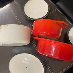 ✳︎鉄の深型鍋　3点セットお買得の画像