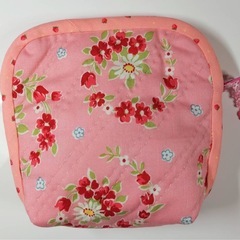 ♡ハンドメイドポーチ♡ピンク　未使用の画像