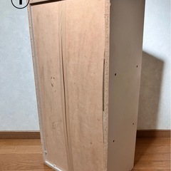 カラーボックス2つ　収納の画像