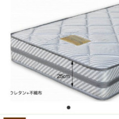 札幌市近郊にお住まいの方限定！送料無料！スイデコ スーパーハードボンネルコイルマットレス N1039 SHD セミダブルの画像