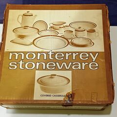 mi製のストーンウェアの蒸焼き鍋（monterrey stoneware）1ケ　未使用品です。の画像