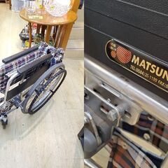 【商談中 10/6～7午前中】車椅子 自走型 アルミ製スタンダードタイプドラム型制動ブレーキ AR-201B 自走式 介護用 介助■買取帝国 朝霞店の画像