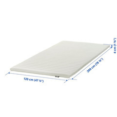【車内泊にオススメ】IKEA マットレストッパー/セミダブルサイズ厚さ4cm (パッド)の画像