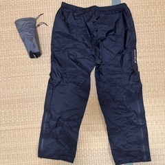 ※値下げ(未使用)モンベル　レインジャケット、パンツ上下セットの画像