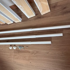 10/6 限定　DIY ハンガーポール付き　ホワイトの画像