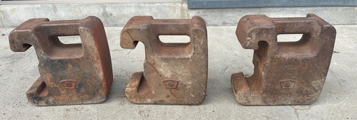 クボタ　ウェイト 約15.5kg 重り フロント トラクター 取付 おもり パーツ 部品  3個