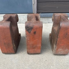 ヒノモト ウェイト 約15.5kg 重り フロント トラクター 取付 おもり パーツ 部品  3個の画像