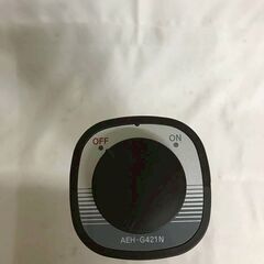 【北見市発】日本エー･アイ･シー アラジン Aladdin 遠赤外線グラファイトヒーター AEH-G421N 2017年製 黒 (E3657kmsYM)の画像