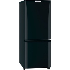 三菱電機 冷蔵庫 2ドア 146L ブラック MR-P15-B 2016年製 【中古】の画像