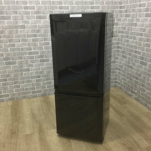 三菱電機 冷蔵庫 2ドア 146L ブラック MR-P15-B 2016年製 【中古】