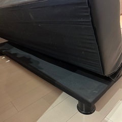 ３人掛けソファ 黒色(無料でお譲りさせていただきます)の画像