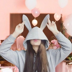 【新品】うさぎ耳付き パーカー グレー ゆるかわ 裏起毛 暖かい 可愛い系 スウェット 部屋着の画像