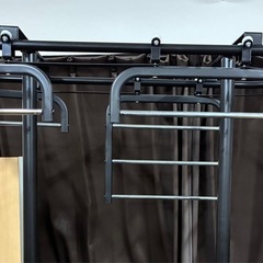★キャスター付き★多機能ハンガーラック/衣類収納/ハンガーラック・回転式・高さ187cm×幅115cm×奥行き41cm・ハンガー掛け部分の幅35cmの画像