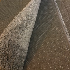 洗えるラグ（グレー）の画像