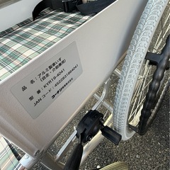 引取限定 美品　アルミ製車いす 車椅子 自走・介助兼用 コーナンの画像