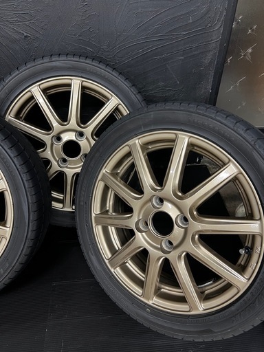 取引中 165/50R15 軽タイヤホイール 4本 ブロンズ 夏タイヤ 