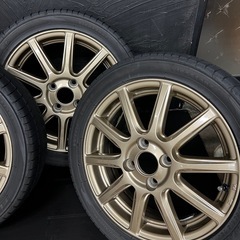 165/50R15 軽タイヤホイール 4本 ブロンズ 夏タイヤ の画像