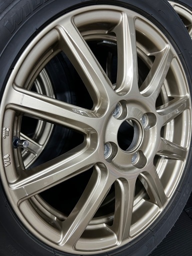 取引中 165/50R15 軽タイヤホイール 4本 ブロンズ 夏タイヤ 