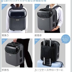 ペットリュック、ペットキャリーの画像