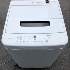 f●■【高年式/2023年製】アイリスオーヤマ・全自動洗濯機５Kg【IAW-T504】ホワイト ステンレス槽の画像