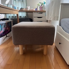 無印良品　ソファベンチ　オットマン　カバー付　脚付きの画像
