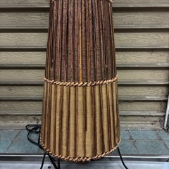 ★オシャレ★籐製・アジアンフロアランプ・間接照明・高さ約120cm ※置くだけでリゾート空間のような癒しが味わえます♪の画像
